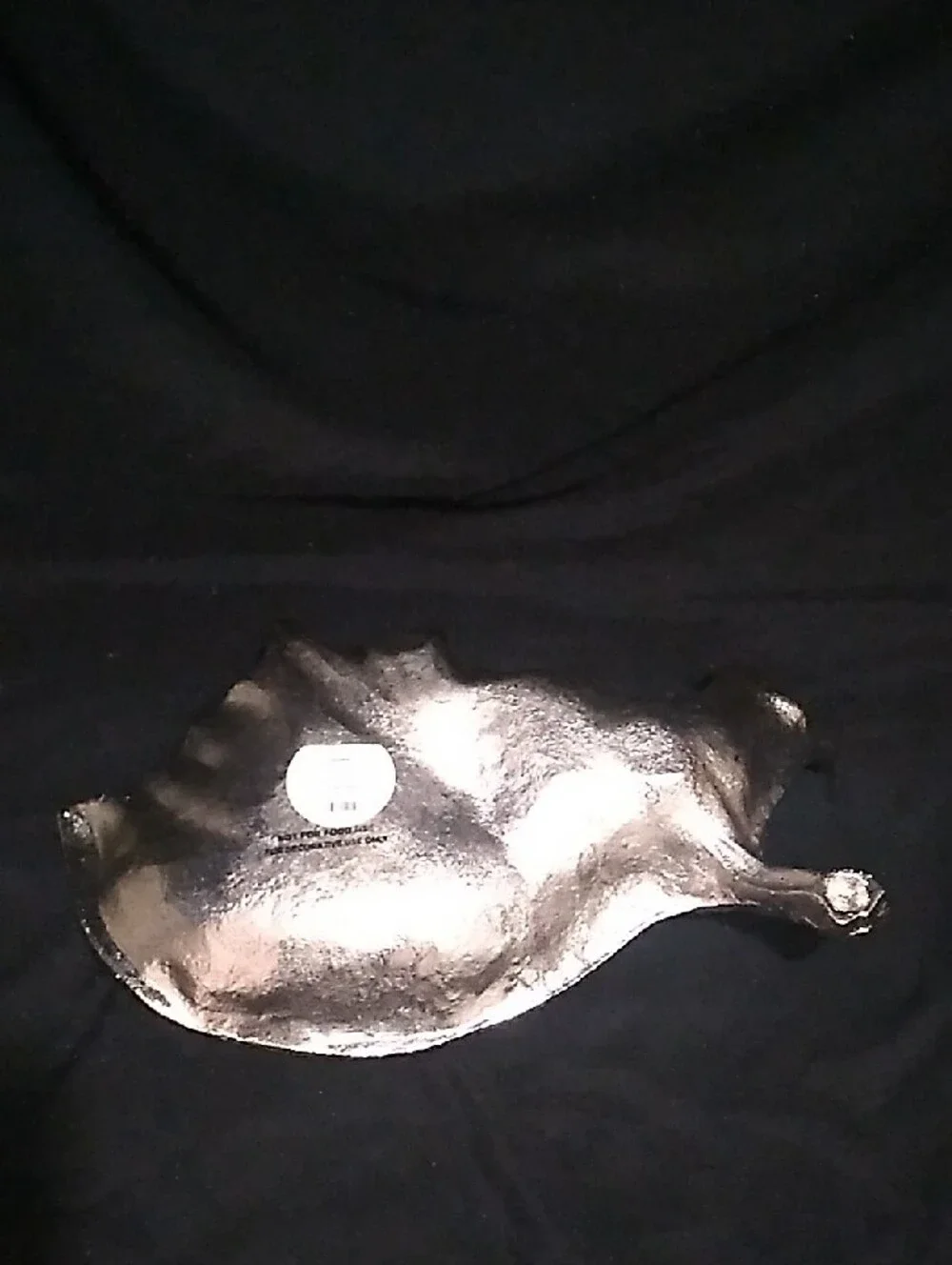 Threshold Silver-finished Cast Aluminum Moose Antler Decorative Bowl (B9)